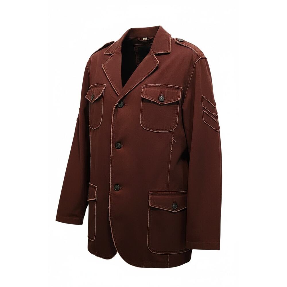 Concepts Brown Jacket Xl Military Field Style Utility Raw Edges Streetwear New